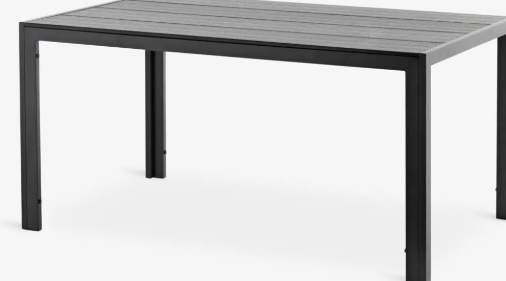 MADERUPMesa de jardín MADERUP A90xL150 negro