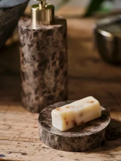 MAKARYDBandeja vaciabolsillos MAKARYD Ø10xA2cm efecto mármol marrón