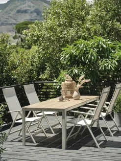 MARIELYSTMesa de jardín MARIELYST A90xL205 beis
