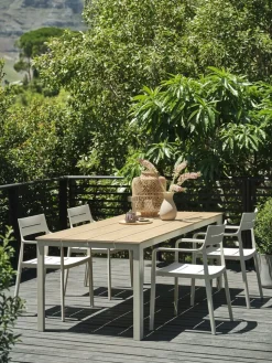 MARIELYSTMesa de jardín MARIELYST A90xL205 beis