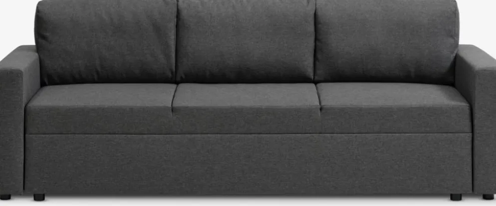 MARSLEVSofá cama MARSLEV 3 plazas tela gris oscuro