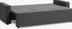 MARSLEVSofá cama MARSLEV 3 plazas tela gris oscuro