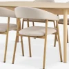 MARSTRAND + EJSINGMesa MARSTRAND L200 roble natural + 4 sillas EJSING beis
