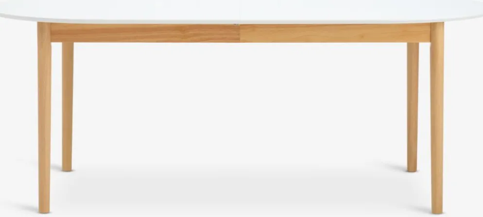 MARSTRANDMesa de comedor MARSTRAND 100x200/280 blanco/natural