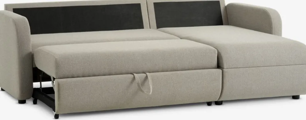 MOMMARKSofá cama chaise longue MOMMARK tela beis