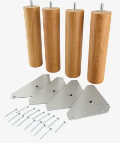 NAKKELVAPatas de cama Ø5xA20cm NAKKELVA roble 4 unidades