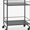 NARUPCarrito NARUP 2 estantes negro