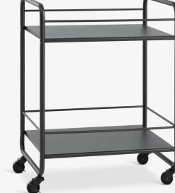 NARUPCarrito NARUP 2 estantes negro