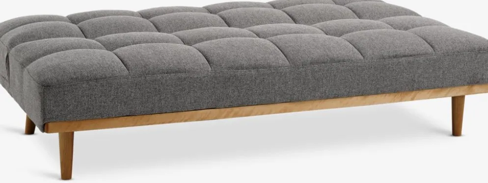 NEJEDESofá cama NEJEDE tela gris claro