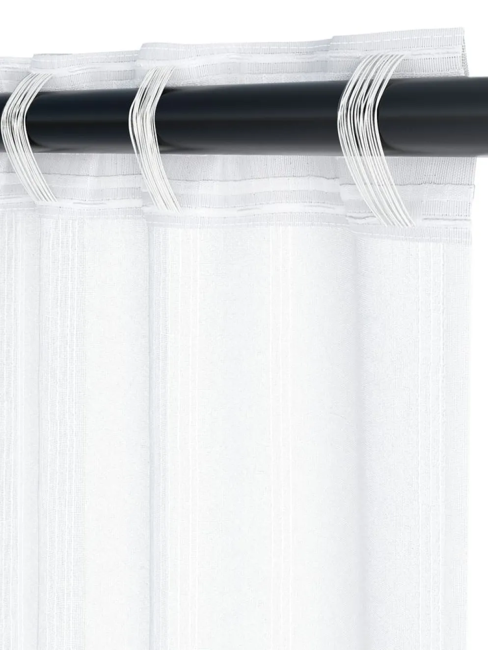 NELAUGCortina NELAUG 1x140x300 rayas blanco