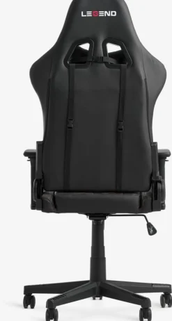NIBESilla gaming NIBE polipiel negro/rojo