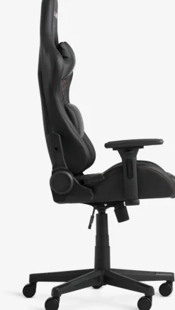 NIBESilla gaming NIBE polipiel negro/rojo