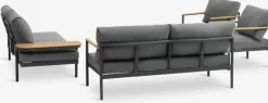 ODDESUNDConjunto muebles jardín ODDESUND 4,5 plazas gris