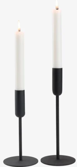 OLAVCandelabro OLAV Ø9xA24cm negro