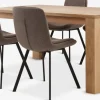 OLDE + MELBYMesa OLDE L160 roble + 4 sillas MELBY marrón claro/negro
