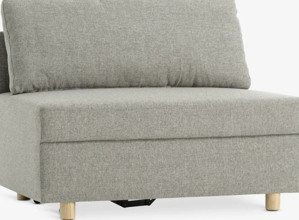 OLSTRUPSofá cama OLSTRUP 1,5 plazas tela gris