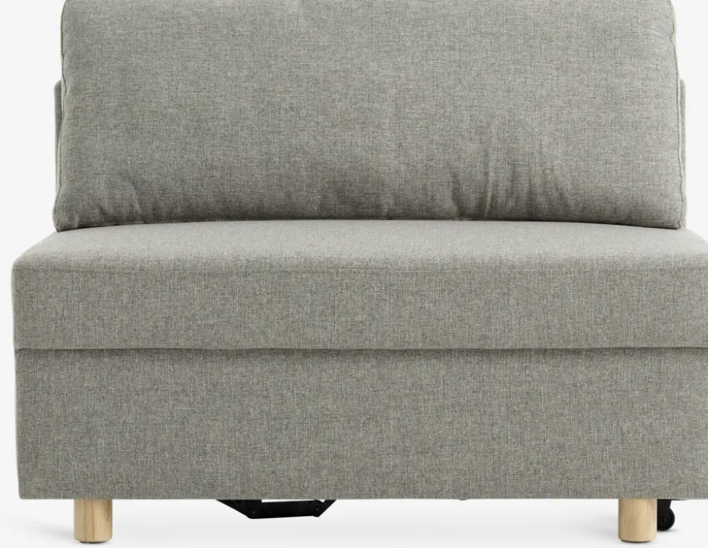 OLSTRUPSofá cama OLSTRUP 1,5 plazas tela gris