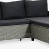 ONDRUPSofá de exterior con chaise longue ONDRUP 3 plazas gris