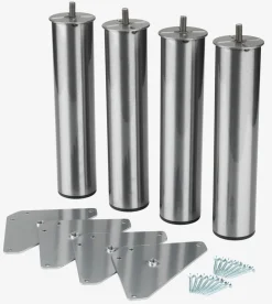 PYTTELVAPatas de cama Ø5xA23cm PYTTELVA acero 4 unidades