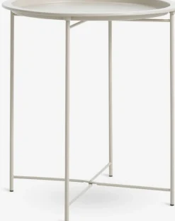 RANDERUPMesa auxiliar RANDERUP Ø47 arena claro