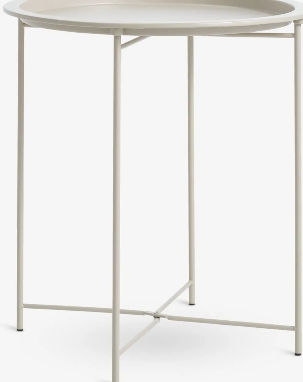RANDERUPMesa auxiliar RANDERUP Ø47 arena claro