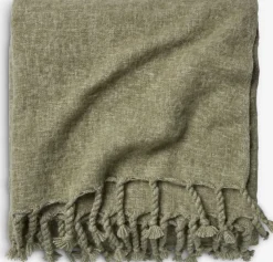 REINFANNManta de lana REINFANN 130x170 mezcla lana verde