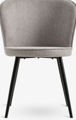 RISSKOVSilla de comedor RISSKOV tela gris claro/negro