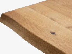 ROSLEVMesa de comedor ROSLEV 95x200 roble natural/negro