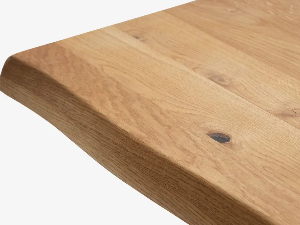 ROSLEVMesa de comedor ROSLEV 95x200 roble natural/negro