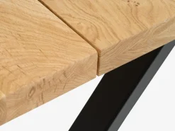 ROSLEVMesa de comedor ROSLEV 80×140 roble natural/negro
