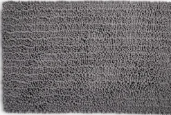 ROSVIKPLUSAlfombrilla de baño ROSVIK 50x80cm chenilla gris