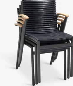 SADBJERGSilla apilable SADBJERG negro