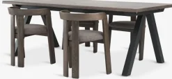 SANDBY + BOVRUPMesa SANDBY L210 roble oscuro + 4 BOVRUP roble oscuro/marrón