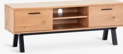 SANDBYMueble TV SANDBY 2 puertas roble natural/negro