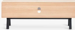 SANDBYMueble TV SANDBY 2 puertas roble natural/negro