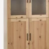 SANDBYVitrina SANDBY 2 puertas roble natural/negro