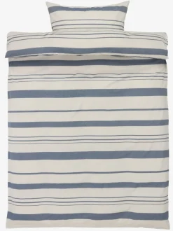SILJEGOLDJuego funda nórdica hilo teñido SILJE 155x220 azul marino