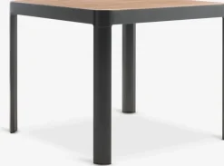 SIRDAL + SIRDALMesa SIRDAL L91 madera dura + 4 sillas SIRDAL gris