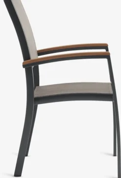 SIRDAL + SIRDALMesa SIRDAL L211 madera dura + 4 sillas SIRDAL gris