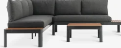 SIRDALConjunto muebles jardín SIRDAL 5 plazas gris oscuro