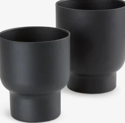 SKADEMacetero SKADE Ø16/14 negro juego de 2