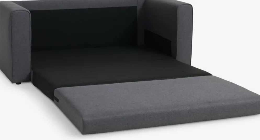 SKILLEBEKKSofá cama SKILLEBEKK tela gris oscuro