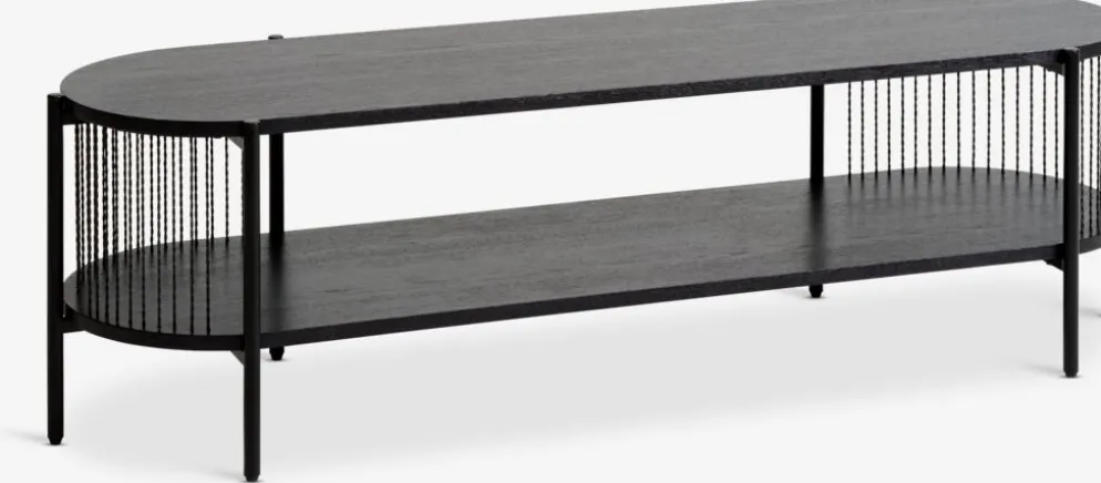 SNESLEVMueble TV SNESLEV 1 estante negro