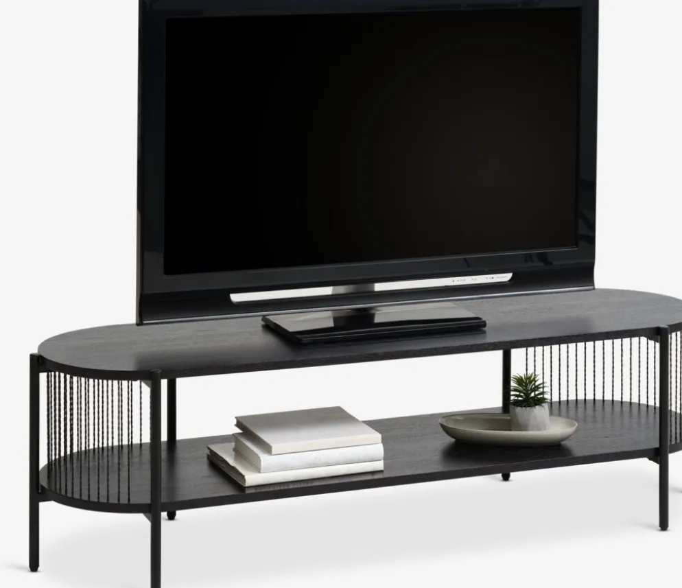 SNESLEVMueble TV SNESLEV 1 estante negro