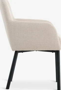 SOTTRUPSilla de comedor SOTTRUP tela beis/negro