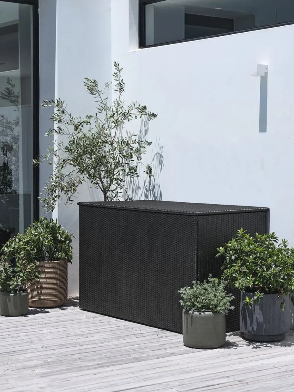 STEINKJERBaúl de jardín STEINKJER A155xA95xP81 negro