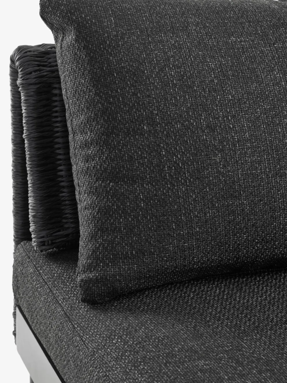 STORLIEN + VOSSConjunto jardín STORLIEN travertino + VOSS 2 plazas negro