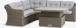 TAMBOHUSEConjunto muebles jardín TAMBOHUSE 5 plazas natural