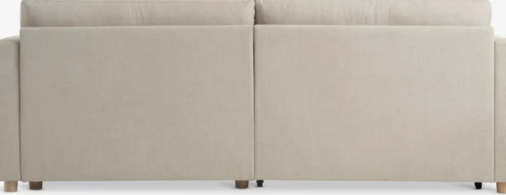 TEGLHUSESofá cama con chaise longue TEGLHUSE tela beis