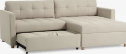 TEGLHUSESofá cama con chaise longue TEGLHUSE tela beis